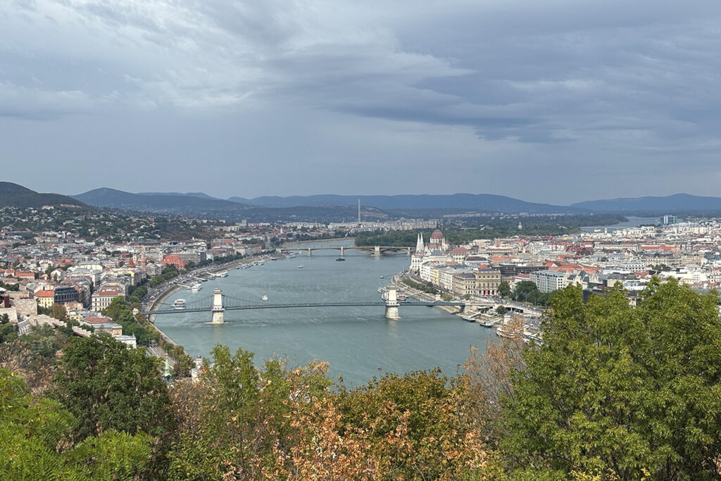 Widok z Wzgórza Gellerta